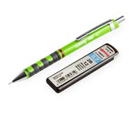 rOtring Tikky Matita Meccanica - 0.7mm 2B - Verde Scuro Barile + 12 Mine