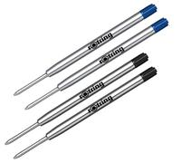 Rotring Tikky - Ricarica per penna nera (M) e blu (M) - Confezione da 4