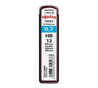 Rotring Tikky Ricariche per Matita Portamina, 0,7 mm, H, 10 Pezzi, 120 Mine