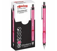 rOtring Visuclick matita portamine | 0,7 mm | Mina 2B | Corpo rosa acceso | 12 pezzi