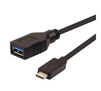 Rotronic ROLINE 11029030 USB 2.0 SYNC e Cavo di Ricarica (Typ C/USB Micro B), Maschio a Femmina, 1 m Nero