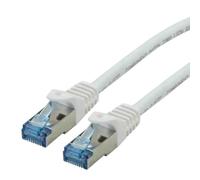 Rotronic ROLINE Cavo Patch Cat.6A S/FTP (PiMF), Component Level, LSOH, Bianco, 1 m