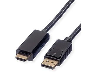 Rotronic ROLINE DP Cavo, ultrahdtv, ST/ST Nero 3 m