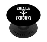 Rotta aerea LHR per DXB Londra Dubai PopSockets PopGrip Adesivo