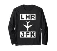 Rotta Aerea LHR per JFK Londra New York Maglia a Manica
