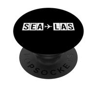 Rotta aerea SEA a LAS Codice Aeroporto Seattle Las Vegas PopSockets PopGrip Adesivo