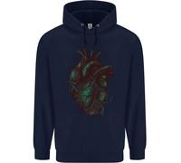 Rotten Cuore Gotico Demone Satana Teschio Evil Bambini Felpa con Cappuccio