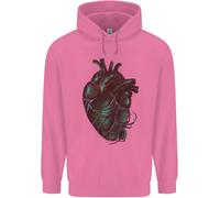Rotten Cuore Gotico Demone Satana Teschio Evil Bambini Felpa con Cappuccio