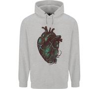 Rotten Cuore Gotico Demone Satana Teschio Evil Bambini Felpa con Cappuccio