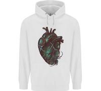 Rotten Cuore Gotico Demone Satana Teschio Evil Bambini Felpa con Cappuccio