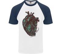 Rotten Cuore Gotico Demone Satana Teschio Evil DA UOMO S/S Baseball T-Shirt