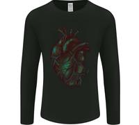 Rotten Cuore Gotico Demone Satana Teschio Evil Uomo Maniche
