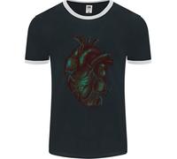 Rotten Cuore Gotico Demone Satana Teschio Evil Uomo Ringer Fotl