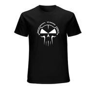 Rotterdam Terror Corps Mens Summer Fashion, Schwarz Hardstyle Gabba Hardcore Techno Short Sleeve T-Shirt Black L