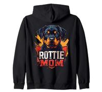 Rottie Mom - Carino Rottweiler Cucciolo Ritratto Felpa con Cappuccio