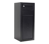 Rottner cassaforte a mobile con feritoia Cashmatic 1, ideale per lo stoccaggio giornaliero delle entrate, serratura a chiave, feritoia bloccabile, di colore nero