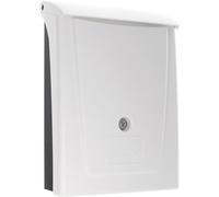 Rottner cassetta delle lettere Posta, serratura a cilindro con 2 chiavi, in plastica, LxH 250x340 mm, kit di fissaggio incluso