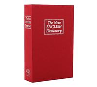 Rottner cassetta di sicurezza a Libro Rossa, con serratura a cilindro, ideale per biblioteca domestica di colore rosso