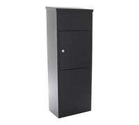 Rottner cassetta postale per pacchi Stand Parcel Keeper 1000 con serratura a cilindro, ideale per portinerie e reception, resistente alle intemperie, di colore nero