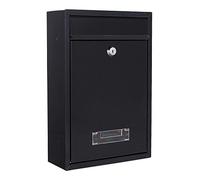 Rottner cassetta postale Tarvis Antracite, in acciaio, con design moderno e compatto, targhetta portanome integrata nella finestra di visualizzazione, serratura a cilindro di colore grigio antracite.