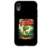 Rotto Braccio Recupero Bambini Cartoon Dinosauro Ho Combattuto Un T-rex Custodia per iPhone XR