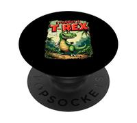 Rotto Braccio Recupero Bambini Cartoon Dinosauro Ho Combattuto Un T-rex PopSockets PopGrip Adesivo