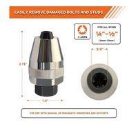 Rotto Bullone E Perno Estrattore Toolgrips E 0.6cm A 1.3cm Borchie