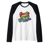 Rotto Leg Survivor gravità La mia Unica debolezza Injury Recovery Maglia con Maniche Raglan