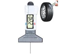 Rottura della gomma profonda, misuratore di profondità del battistrada dei pneumatici - Calibro di profondità del filo del pneumatico - Digital 0-25,4 mm Range Wear Checker 0,01 mm Risoluzione