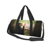Rottweiler Animali Cuccioli Cani Bokeh, Borsone da viaggio di grande capacità Borsa rotonda Borsa da viaggio sportiva Borsa da viaggio Borsa da fitness