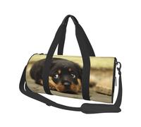 Rottweiler Cani Cani carini Cuccioli Animali domestici piccoli, Borsone da viaggio di grande capacità Borsa rotonda Borsa da viaggio sportiva Borsa da viaggio Borsa da fitness