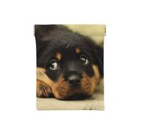 Rottweiler Cani Cani carini Cuccioli Animali domestici piccoli, Spremere il portafoglio superiore da donna Borsa portaoggetti Piccola portamonete Portamonete