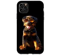 Rottweiler con Occhiali da Sole I Cani Amano il Rottweiler Custodia per iPhone 11 Pro Max
