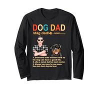 Rottweiler Dog Dad Definition for Daddy Funny Fathers Day Maglia a Manica