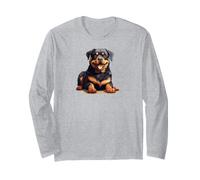 Rottweiler Dog Lover Art Maglia a Manica