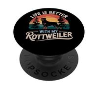 Rottweiler Dog Rott Mom Puppy Rottie PopSockets PopGrip Adesivo