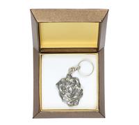 Rottweiler I - Ciondolo In Argento Con Un Cane In Una Scatola Decorativa, Ha