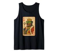 Rottweiler King Hearts Cool Carte da gioco Retro Disco Dog Canotta