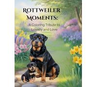Rottweiler Moments: A Coloring Tribute to Loyalty and Love: A Relaxing Journey for Rottweiler Lovers and Dog Owner Inspiration, A Beautiful Gift