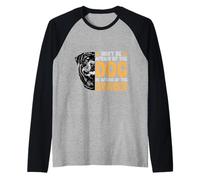 Rottweiler Non abbiate Paura del Cane Abbiate Paura del Maglia con Maniche Raglan