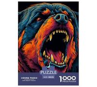 Rottweiler Puzzle 1000 Pezzi in Legno Puzzle Adulti Bambino Puzzle Impossibile Gioco Di Sfida Intellettuale Puzzle Stampa Di Alta Qualità 38x26cm/1000pcs