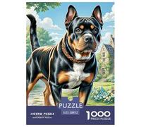Rottweiler Puzzle Da 1000 Pezzi Museum Collection Compact Box Premium Plus Quality Gioco Familiare Festa Aziendale Per Adulti E Bambini Da 12 Anni 52x38cm/1000pcs