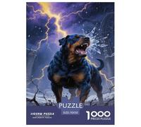 Rottweiler Puzzle Sfidare 1000 Pezzi Familiare ArtePuzzle Decorazione Della Casa Regalo 70x50cm/1000pcs