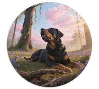 Rottweiler, Rompicapo Circolare Da 1000 Pezzi Con Pet Dog, Pensato Per Chi Ama Le Sfide Visive Complesse 1000pcs (67.5x67.5cm)