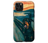 Rottweiler The Scream - Divertente design artistico a forma di cane Custodia per iPhone 11 Pro