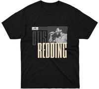 ROU T-shirt Otis Sleeve Friend Redding Camicie corte evento grande camicia ragazzo unisex regalo per uomo t-shirt ragazza donna novità famiglia multicolore, Nero , M