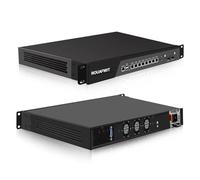 ROUAFWIT 1U Cabinet Firewall Appliance 10GBe, Core i5 7500, 2 x SFP+ 82599es 10Gbe, 8 x i226V 2.5GbE LAN, OPNsense, Network Rackmount, DDR4 16G RAM 256G SSD