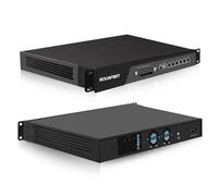 ROUAFWIT 1U Firewall Appliance 10GBe, Core i7-14700, 4 x SFP+ X710 10Gbe, 6 x i226V 2.5GbE LAN, OPNsense, Network Rackmount 19 Inch, DDR4 32G RAM 512G SSD