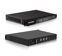 ROUAFWIT 1U Firewall Appliance N300(8C/8T), 4 x i226V 2.5GbE LAN, VPN, 19 Inch 1U Network Rackmount, VGA, Console, USB3.0, DDR5 16G RAM 128G SSD