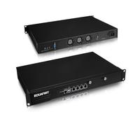 ROUAFWIT 1U Rackmount Firewall Micro Appliance, Celeron N100 Network Security Router PC Hardware, 4 x i226V 2.5Gbe Lan, 19 Inch, 3 Display, VGA, COM, 8GB DDR5 RAM 64GB SSD